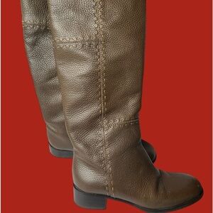 Tall Brown Fendi Boots Sz 37